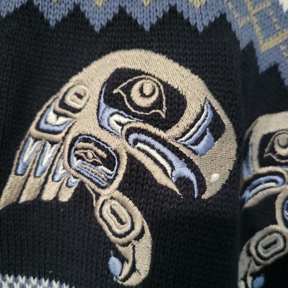 Northern Lights Clothing Co Eagle Cardigan Women's Small Sweater Metal Clasp - Picture 3 of 9